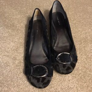 Nine West Black leopard shoes